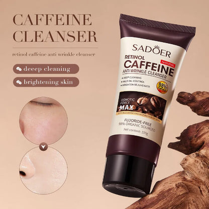 Pague 1 Lleve 2 🎁 Jabón Limpiador Antiarrugas con Cafeína y Retinol