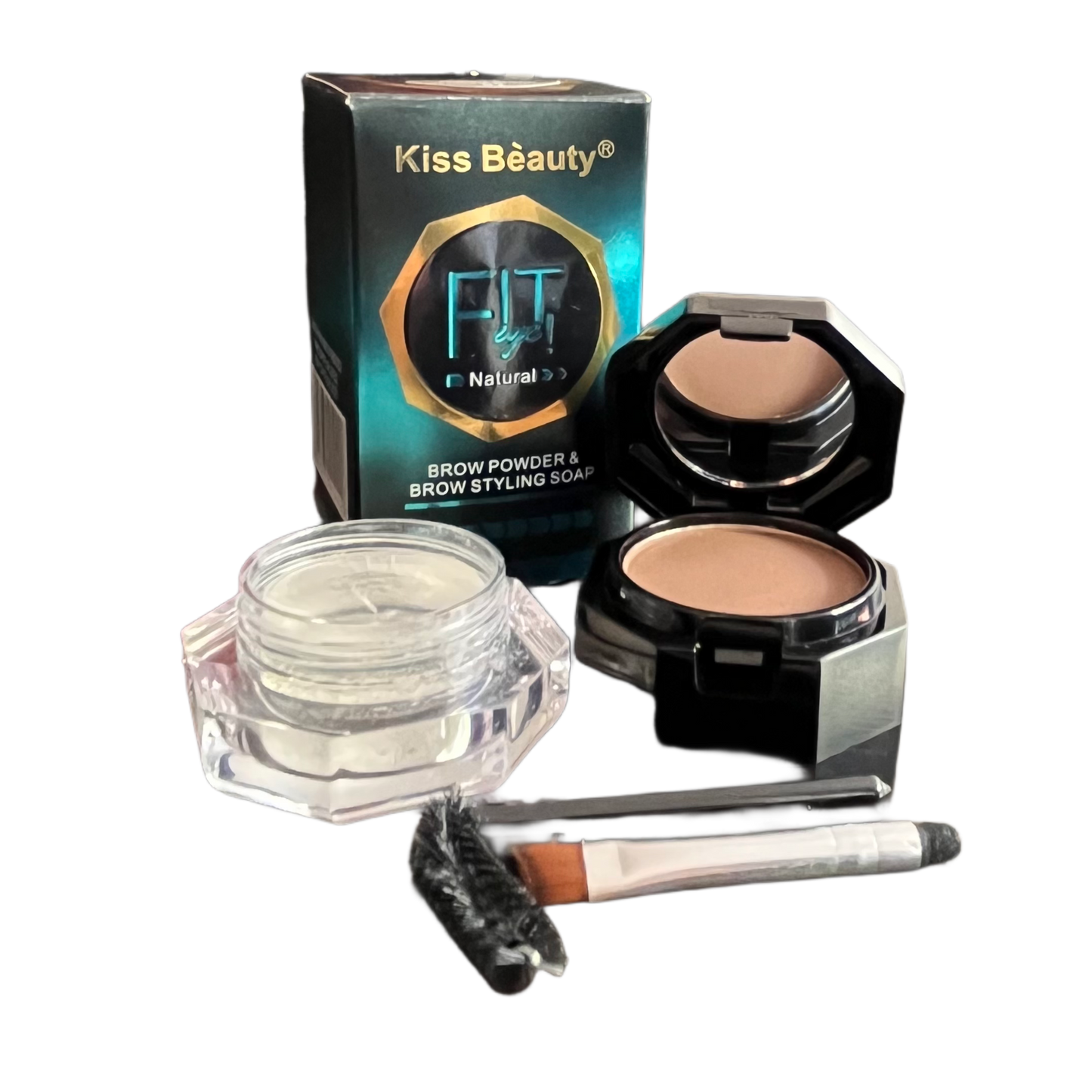 Pague 1 lleve 2 🎁 Kit Betún y Cera fijadora para cejas Kiss Beauty