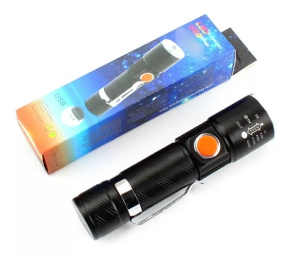 🔦🔦 2 Linternas Tácticas USB 🎁  3800 Lumens ⚡