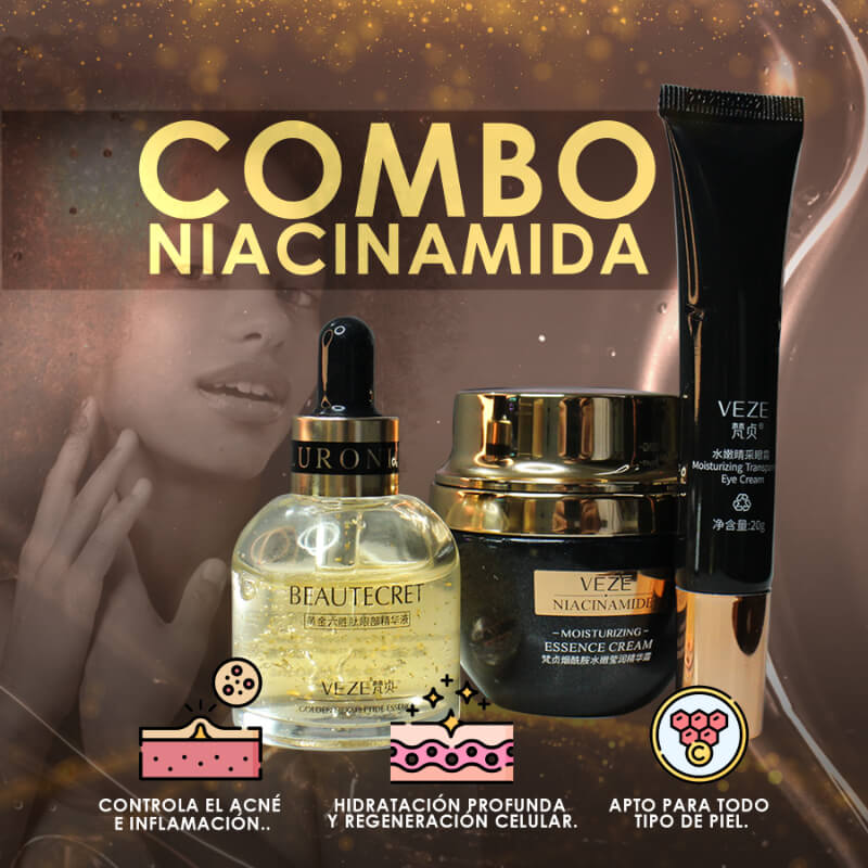 COMBO RENOVADOR FACIAL CON SERUM 24K - VEZE