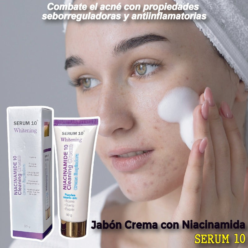 Jabón Crema de Niacinamida SERUM 10 - 80 g