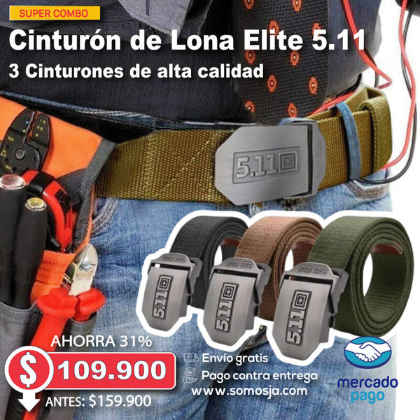 Cinturón de Lona Elite 5.11 X 3 Unidades