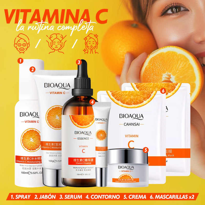 Mega Combo 🔥 Rutina Antioxidante Vitamina C 🍊 BIOAQUA