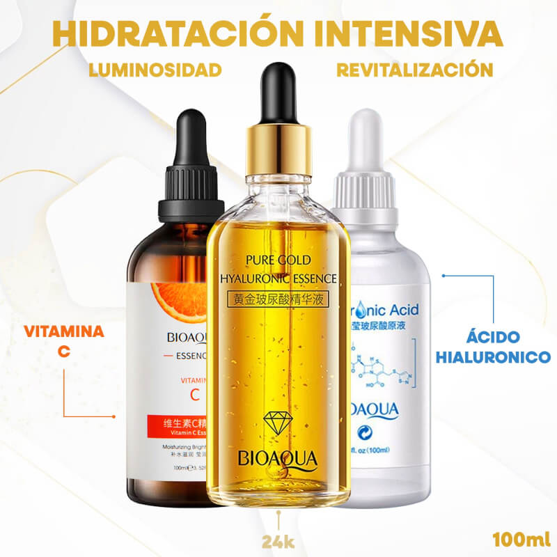 COMBO HIDRATACION INTENSIVA + SERUM DE 24K