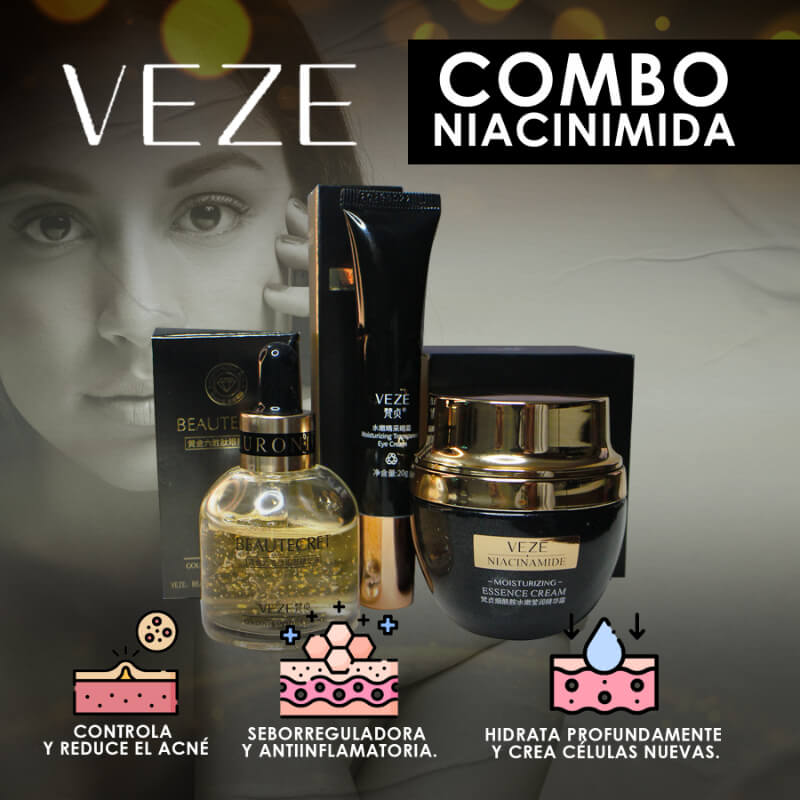 COMBO RENOVADOR FACIAL CON SERUM 24K - VEZE