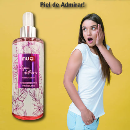 Pague 1 lleve 2 Agua de Rosas Hidratante MUQI de 250 ML