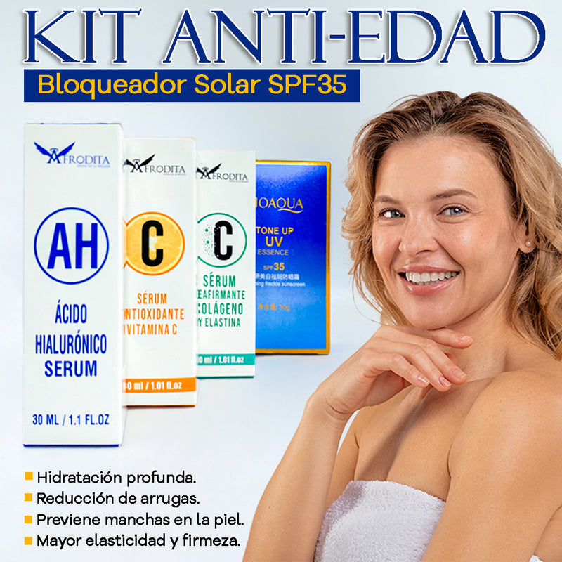 KIT ANTIEDAD AFRODITA + BLOQUEADOR BIOAQUA