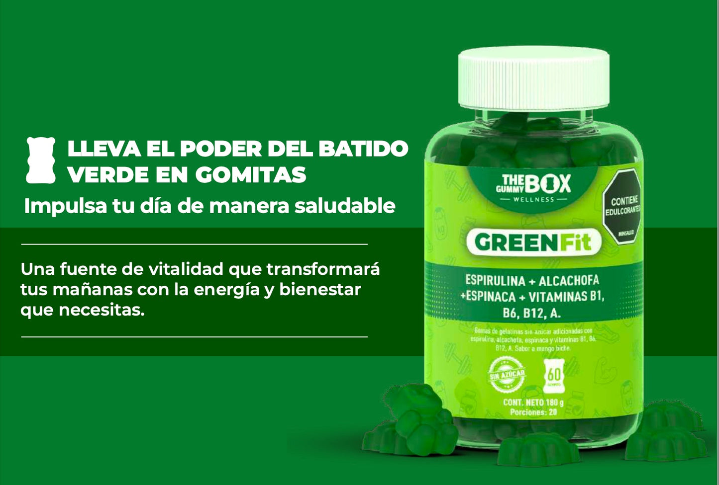 GOMITAS GREEN FIT SUPER ALIMENTOS DROPS